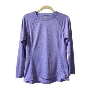 EVERLAST PURPLE LONG SLEEVE ACTIVE TOP